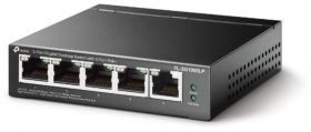 TP-LINK 5-Port Gigabit Desktop Switch with 4-Port PoE, TL-SG1005LP, 5* 10/100/1000Mbps RJ45 Ports, AUTO Negotiation/AUTO MDI/MDIX, Standard: 802.3 af/at compliant, Switching Capacity: 10Gbps, Power Supply: 40W, Fanless