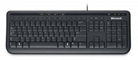 Tastatura Microsoft 600 Wired Multimedia Negru
