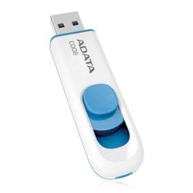 USB Flash Drive ADATA 32Gb, C008, USB2.0, alb+albastru