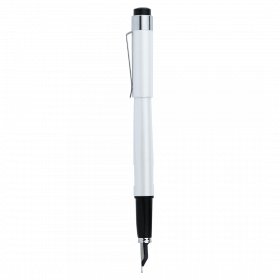 Stilou DIPLOMAT Magnum, cu penita EF, din otel inoxidabil - pearl white