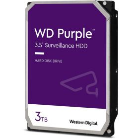 Surveillance HDD WD Purple 3TB, Surveillance, 5400rpm, 64MB cache, SATA-III, 3.5"