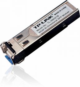 Modul TP-Link, Mini-GBIC SFP to 1000BaseBX-U, Bi-Di, WDM, TX: 1310nm, RX: 1550nm, 10km, Single Mode, LC. Se foloseste in pereche cu TL-SM321A