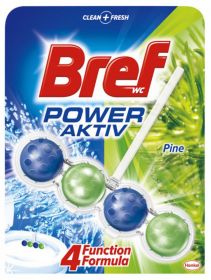 BREF Power Aktiv Pine, odorizant solid pentru toaleta, bilute - 50 grame