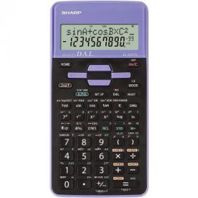 Calculator stiintific, 10 digits, 273 functiuni, 161x80x15mm, dual power, SHARP EL-531THBVL-negru/violet