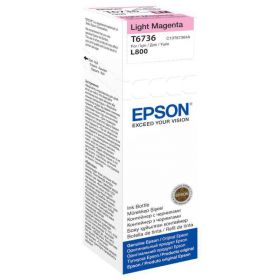 Cartus cerneala Epson T6736, light magenta, capacitate 70ml, pentru Epson L800