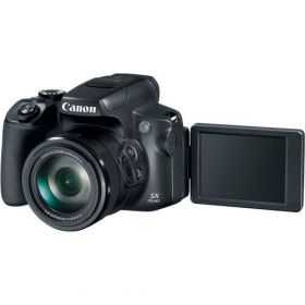 Camera foto Canon PowerShot SX70 HS Black, 20.3 MP, senzor CMOS 1/2.3, 65x zoom optic, 3.0" LCD, stabilizator optic de imagine IS, DIGIC 8,ISO100-3200, Servo AF approx 7.4fps, WiFi, filmare 4K movies 25 fps, compatibil  SD, SDHC, SDXC (UHS-1 Speed Class 3