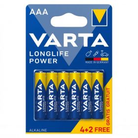 Varta baterie alcalina (High Energy) LongLife Power AAA (LR3) Blister 6