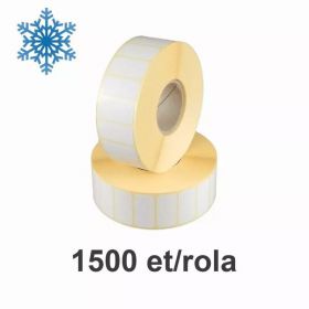 Role etichete termice ZINTA 35x25mm, pentru congelate, 1500 et./rola