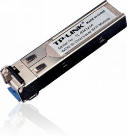 Modul TP-Link, Mini-GBIC SFP to 1000BaseBX-U, Bi-Di, WDM, TX: 1550nm, RX: 1310nm, 10km, Single Mode, LC. Se foloseste in pereche cu TL-SM321B