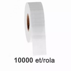 Role etichete de plastic ZINTA transparente 22x16mm, 10.000 et./rola