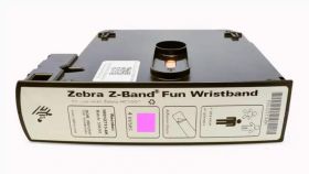 Bratari de identificare Zebra Z-Band Fun, adult, roz, cutie, 2100 buc