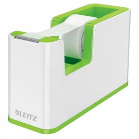 Dispenser banda adeziva LEITZ WOW, PS, banda inclusa, culori duale, alb-verde