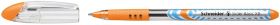 Pix SCHNEIDER Slider Basic XB, rubber grip, varf 1.4mm - scriere orange