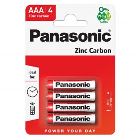 Panasonic baterie zinc AAA (R3) rosie Blister 4buc cod R03RZ/4BP
