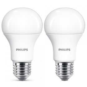 Set 2x becuri LED Philips, E27, 12.5W (100W), 220-240V, lumina neutra 4000K, 1512 lumeni, durata de viata 15.000 de ore, clasa energetica A+