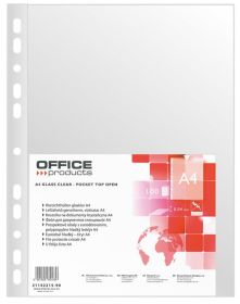 Folie protectie pentru documente A4, 40 microni, 100 folii/set, Office Products - cristal