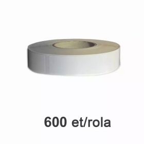 Role etichete semilucioase ZINTA 25x76mm, 600 et./rola