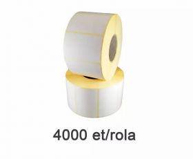 Role etichete semilucioase ZINTA 38x40mm, 4000 et./rola