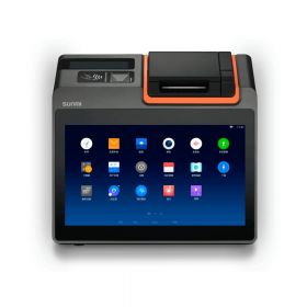 Sistem POS touchscreen Sunmi T2 Mini, 11.6 inch cu afisaj client, Android, negru