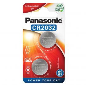 Panasonic baterie litiu CR2032 3V diametru 20mm x h3,2mm Blister 2bucCR-2032EL/2BP