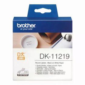 Banda de etichete Brother DK11219, 12mm diametru, 1200 et./rola
