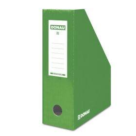 Suport vertical pentru cataloage, A4 - 10cm latime, din carton laminat, DONAU - verde
