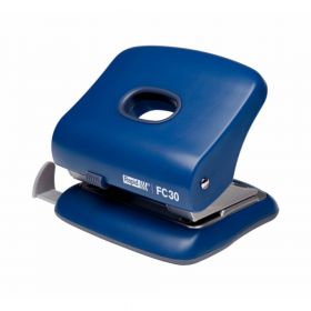 Perforator plastic Rapid FC30, 30 de coli, cutie, albastru