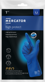 Manusi de protectie groase, rezistente chimic, din nitril concepute pentru profesioniști MERCATOR® high protect Bleumarin, M/RP30022203