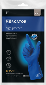Manusi de protectie groase, rezistente chimic, din nitril concepute pentru profesioniști MERCATOR® high protect Bleumarin, XXL/RP30022206