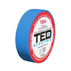 Banda electroizolatoare  TED 19mm x 10metri albastra