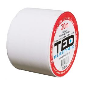 Banda electroizolatoare  TED 50mm x 20metri alba (1/80)