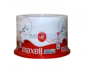 Maxell DVD --- R 4,7 Gb 120 minute 16X fullprintabil cake 50 275701