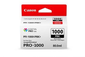 Cartus cerneala Canon PFI-1000PBK , photo black, capacitate 80ml, pentru Canon imagePROGRAF PRO-1000.