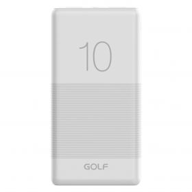 Golf Power Bank (booster) 10000mA ALB 2 iesiri USB 1x2,1A si 1x1A + microUSB + 4LED power tester G80