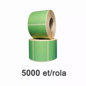 Role etichete semilucioase ZINTA verzi, 40x20mm, 5000 et./rola