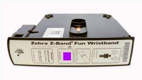 Bratari de identificare Zebra Z-Band Fun, adult, mov, cutie, 2100 buc
