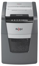 Distrugator documente automat REXEL OPTIMUM 90X, P4, cross-cut (confeti), 90 coli, cos 34l, negru-g