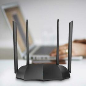 Router Wireless TENDA AC8, Dual- Band AC1200, gigabit, 1*10/100/1000Mbps WAN port, 3*10/100/1000Mbps LAN ports, 4 antene externe 6dBi, 1*WiFi on/off, 1* Reset/WPS button, Standard&Protocol, IEEE802.3，IEEE802.3u， IEEE802.3ab, 2.4 GHz, 300 Mbps.