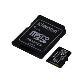 SD Card Kingston, 128GB, Canvas GO Plus, Clasa 10 UHS-I, Speed up to 170 MB/s, 3.3V, exFAT, adaptor inclus