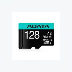 Micro Secure Digital Card ADATA 128GB, AUSDX128GUI3V30SA2-RA1, Clasa 10, cu adaptor SD (pentru telefon)