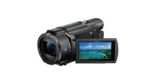 Camera Video Sony Action FDR-AX53 4K, Senzor CMOS Exmor R® cuiluminaredin spate de tip 1/2,5 (7,20 mm), ZEISS Vario-Sonnar® T* ,zoomoptic 20x,rezolutie video: XAVC S 4K: 3840x2160/30p(NTSC)/25p(PAL), 24p,XAVC SHD: 1920x1080/60p(NTSC)/50p(PAL), 30p(NTSC)