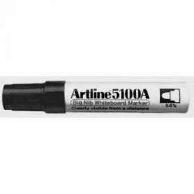Marker pentru tabla de scris ARTLINE 5100A, corp metalic, varf rotund 5.0mm - negru
