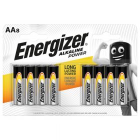 Baterii alkaline AA, 8 buc/set, Energizer