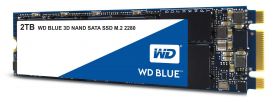 SSD WD, Blue, 2TB, M2 2280, SATA3, 6 GB/s, R/W speed: up to 560MBs/530MBs