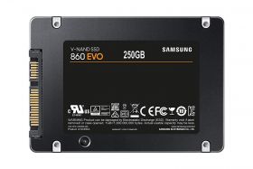 SSD Samsung, 250GB, 860 Evo, retail, SATA3, rata transfer r/w: 550/520 mb/s, 7mm