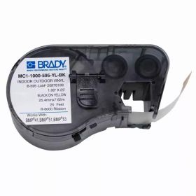 Banda continua vinil Brady MC1-1000-595-YL-BK , 25.4mm, 7.62m