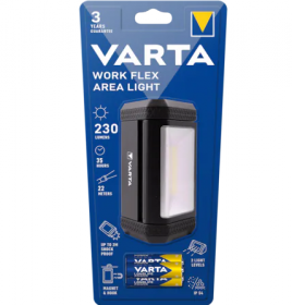 Varta lanterna Work Flex Area Led COB 230lm/ 35h/ 25m , IP54, magnet incl 3xR6(AA) 17648101421 (1/2)