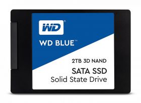 SSD WD, 2TB, Blue, SATA3, 6 Gb/s, 3D NAND, 7mm, 2.5", Solid State Drive
