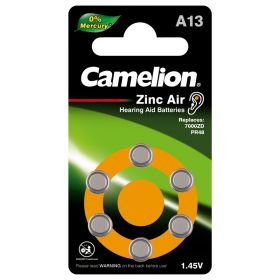 Camelion baterie zinc-aer Premium Long Life 1,4V cod ZA13 A13 Made in Germany Blister 6buc