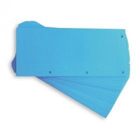 Separatoare carton pentru biblioraft, 190g/mp, 105 x 240 mm, 60/set, OXFORD Duo - albastru